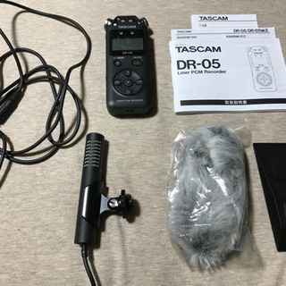 TASCAM リニアPCMレコーダー とステレオマイクロホン