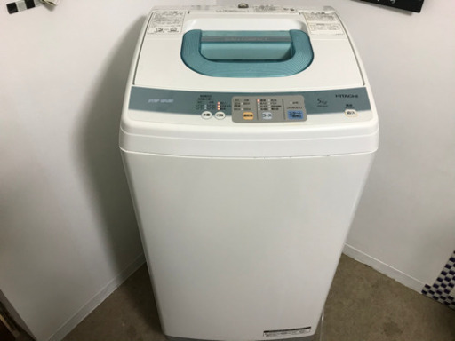 HITACHI 5キロ 洗濯機 清掃済