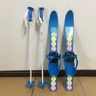 プラスチック製 スキー板60cm & ストック