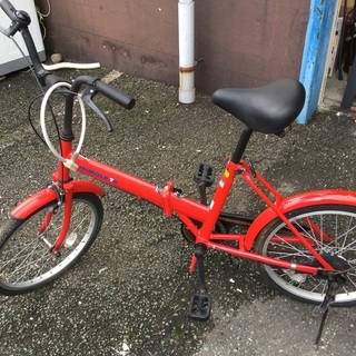２０インチ    赤の自転車