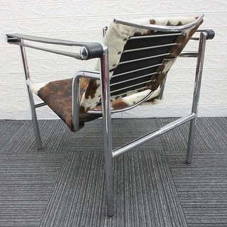 ss0658 スリングチェア ハラコ調カウハイド 本革張り Sling Chair ル
