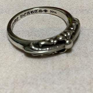 最終お値下げ クロムハーツ  ベビーフローラルリング　15号（us7.5)