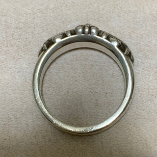 最終お値下げ クロムハーツ  ベビーフローラルリング　15号（us7.5)