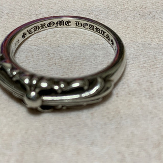 最終お値下げ クロムハーツ  ベビーフローラルリング　15号（us7.5)