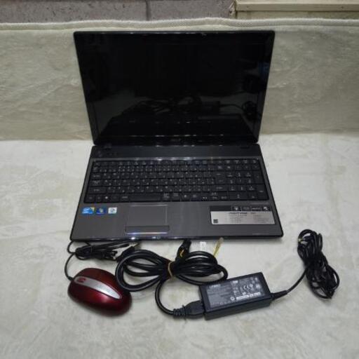 acer Aspire 5741 NEW70 ノートパソコン i3 2.13GHz 2GB Win7 リカバリ済み マウス付き