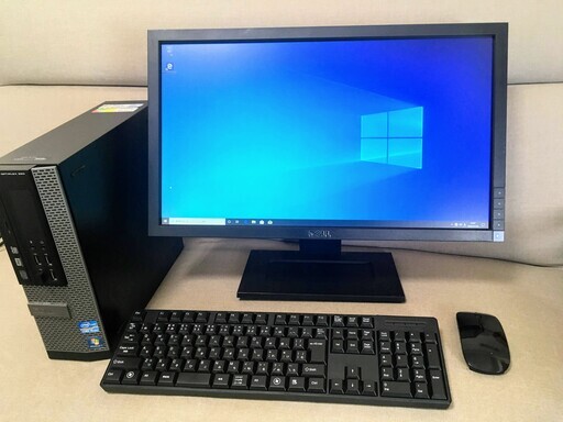 美品! win10 ＰＣ core-i 5  モニター 無線マウス 無線キーボード付き