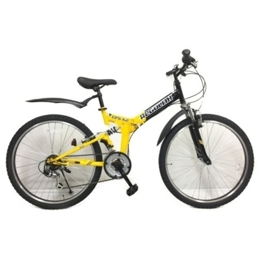 未使用品　REGOLITH　レゴリス　折りたたみ自転車　イエロー　MTB26-18