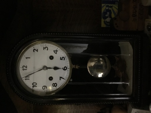 ユンハンス柱時計　ホーロー文字盤　再値下げしました