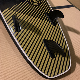 中古サーフボード　ソフトボード　スポンジボード　7ft  フィンとリーシュコード付