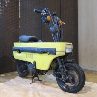 □HONDA MOTOCOMPO AB12 ホンダ モトコンポ 50cc イエロー パーツ取り 部品取り車 ベース車 バイク 札幌発