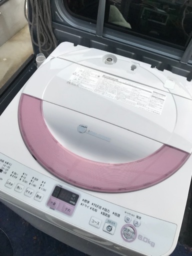 取引中2014年製シャープ全自動洗濯機容量6キロ千葉県内配送無料。設置無料。