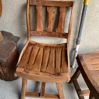 タイ　古材　椅子　アンティーク