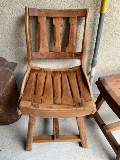 タイ　古材　椅子　アンティーク