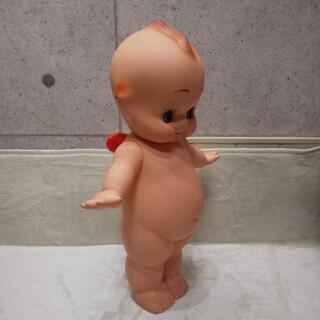 特大 ビッグ キューピー人形 高さ約58cm オレンジ羽根付き フィギュア