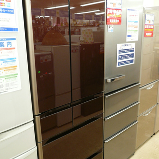 札幌 470L 2016年製 6ドア冷蔵庫 パナソニック NR-F471V-N Panasonic