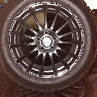 最終値下げバリ山17インチスタッドレスタイヤ、ホイール付‼️ - タイヤ  