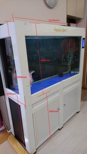 液晶タッチパネル オーバーフロー水槽 120cm フルセット