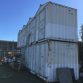 倉庫 保管 コンテナ 20フィートコンテナ 改造品 4本分 【公式通販】