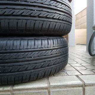 売約済み】14インチディッシュアルミ！155/65-14タイヤ付き！NBOX
