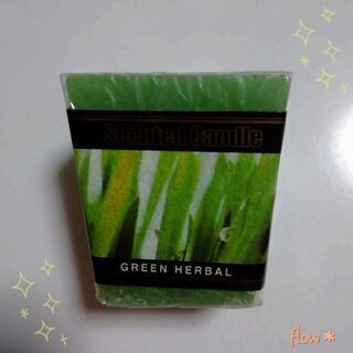 ☑️アロマキャンドル  GREEN HERBAL