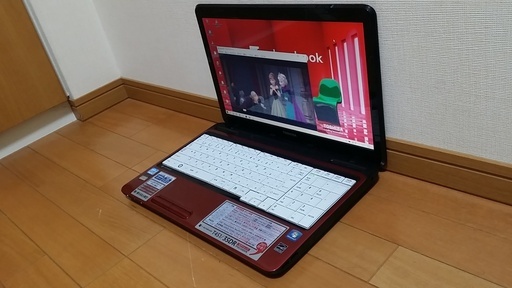 【人気のレッド】Windows10 i3 東芝ノートパソコン USBマウスプレゼント中 (15.6型 i3-2330M)