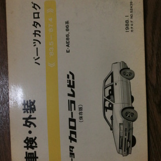 売れました。ヤフオクに流しました。全5冊　AE86修理書と4AG修理書とT-40.50ミッション修理書とパーツカタログと追補版。