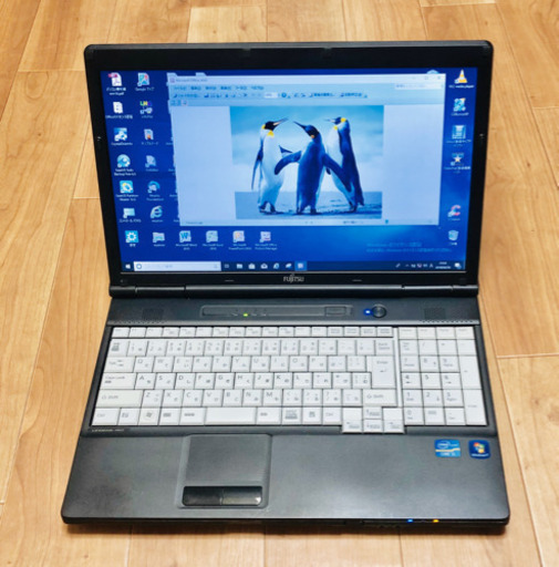 富士通 15.6インチ/2コア/4GB/320GB/Win10pro/最新Office2019/アプリ多数