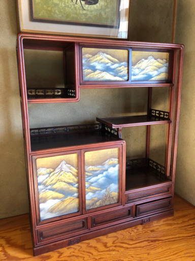 和風飾り棚家具