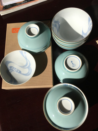 九谷焼 宮本晄 ご飯茶碗 5客 九谷焼】 九谷峰仙 赤絵金彩雲鶴柘榴