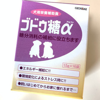 犬用栄養補助食　ブドウ糖α