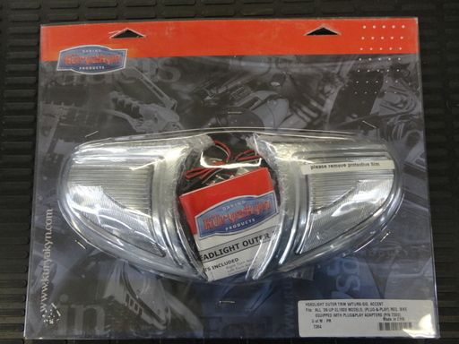 値下げ！！　☆バイク部品　パーツ　カスタム☆　クリアキン製　7364　ヘットライトアウタートリム　長期在庫　新古品