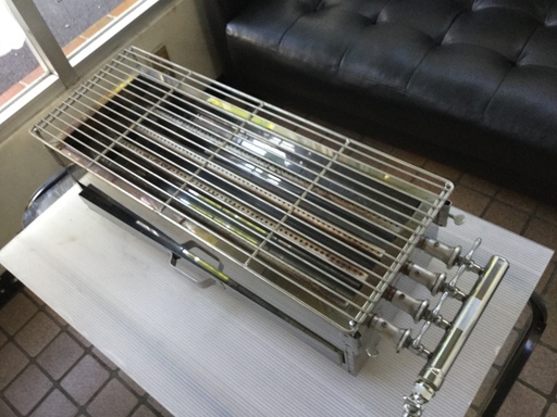 4本パイプ焼き物機　GPー４Ｌ　　みたらし・五平餅など　焼き機