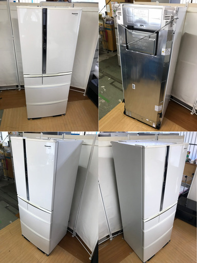 C３７５冷蔵庫/Panasonic/NR-F476TM-W/2012年製/470L/動作品/フレンチドア/5ドア/自動製氷