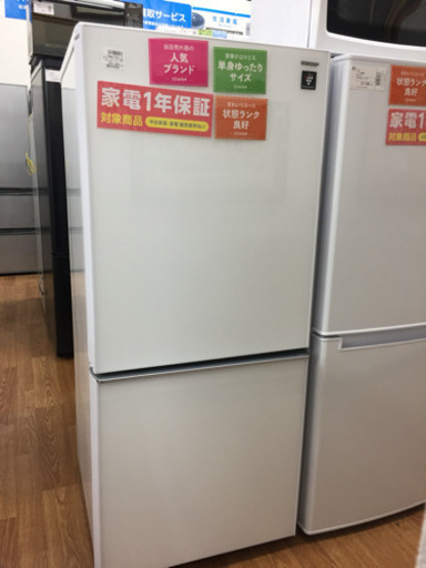 「安心の1年間保証付！」【SHARP】2ドア冷蔵庫売ります！