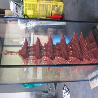 銘木 木造彫刻 五重塔