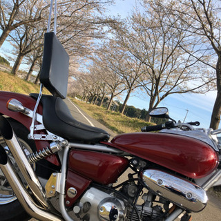 原付アメリカン！HONDA 赤いマグナ50