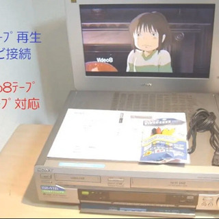 VHS+8ミリビデオデッキ最終型WV-H6 送料無料 138