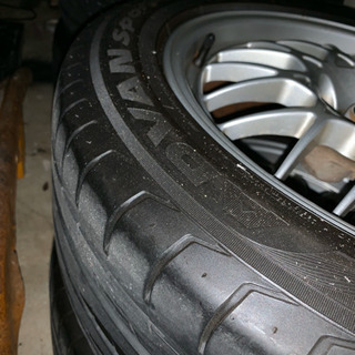 BBS 17インチ ステージアRS260純正アルミ＋バリ山 国産タイヤ