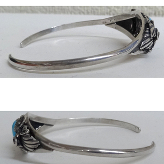 インディアンジュエリー NAVAJO ナバホ族 ターコイズバングル/MIKE作 STERLING スターリングシルバー/ブレスレット アクセサリー 札幌市 平岸☆ PayPay(ペイペイ)決済可能 ☆ 札幌市 豊平区 平岸 アウトレットモノハウス