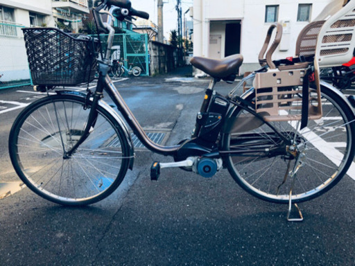 電動アシスト自転車26インチ✨荷台ベビーシート付き