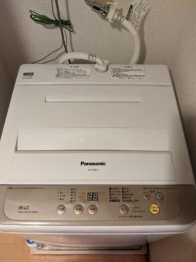 美品【Panasonic】6.0kg送風乾燥付き洗濯機17年モデル