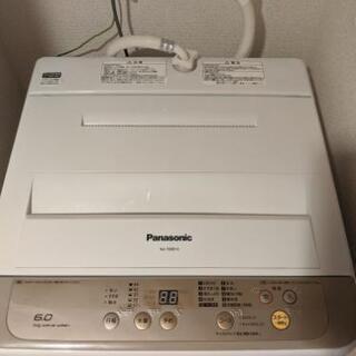 美品【Panasonic】6.0kg送風乾燥付き洗濯機17年モデル