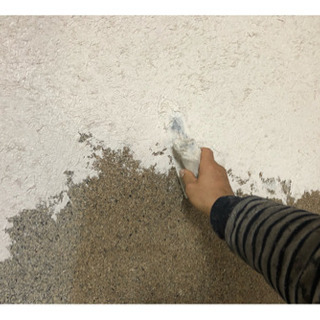 住宅の内部の壁、珪藻土に塗り替えます。6畳間で10万円くらいからです。 − 栃木県
