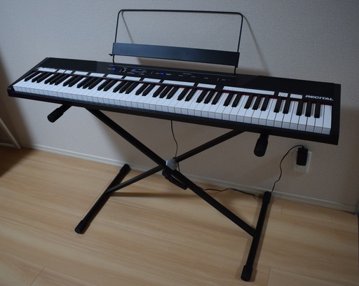 電子ピアノ　~50% 割引！　ALESIS Recital 88鍵盤  Stand: 無料