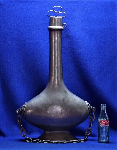 ピューター大型ボトル　 壺　瓶　水差　ポルトガル　錫
