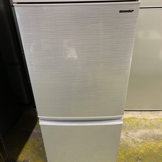 SHARP 冷蔵庫 2ドア137L どっちもドアSJ-D14E-W 2019年製 シャープ 冷凍