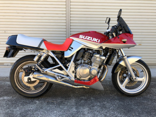 車検不用の刀❗️ SUZUKI GSX250S 刀　赤\u0026銀　オールペイント　難点有