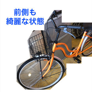 美品 ママチャリ 自転車 26インチ オレンジ色 仕上がりました