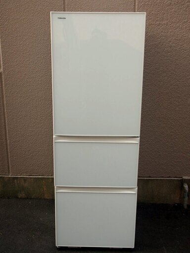 東芝 TOSHIBA 363L ノンフロン 3ドア 冷凍冷蔵庫 GR-H38SXV スマート