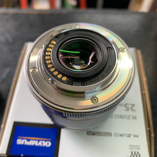 超美品 OLYMPUS M.ZUIKO DIGITAL 25mm F1.8 シルバー マイクロフォー 